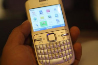 Golden And White Nokia C3