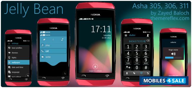 Red Nokia Asha 305
