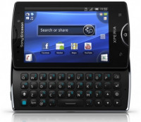 Black Sony Ericsson Xperia mini pro