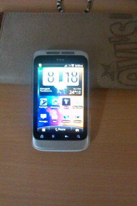 White HTC Wildfire S