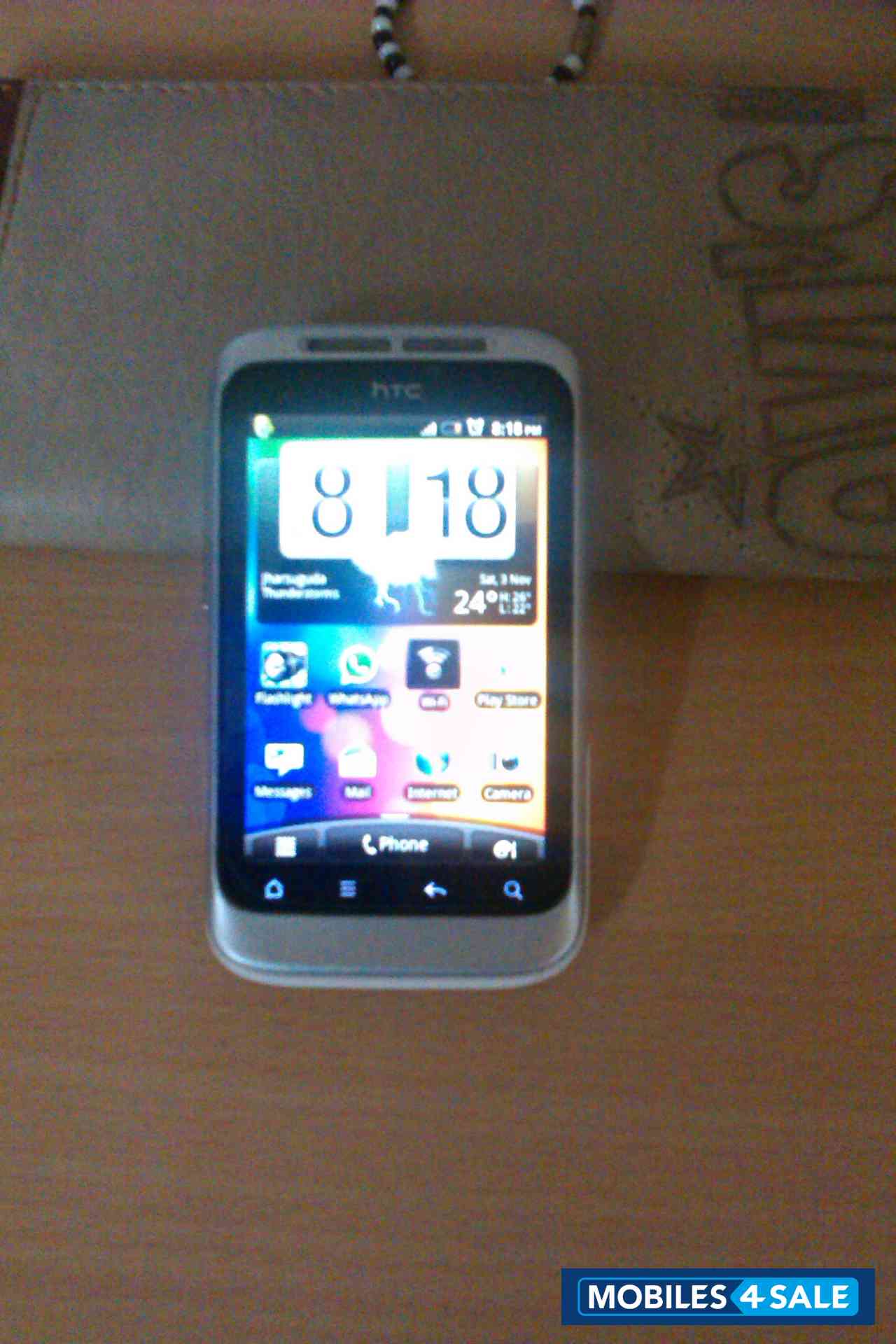 White HTC Wildfire S