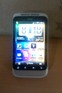 White HTC Wildfire S