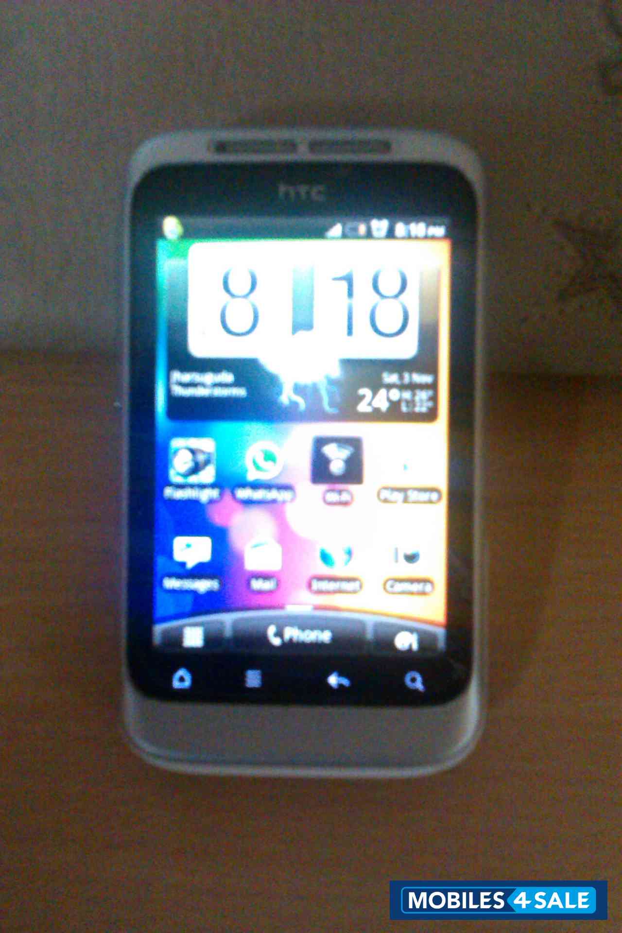 White HTC Wildfire S
