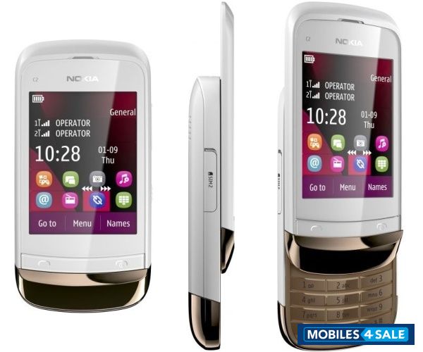 White Nokia C2-03