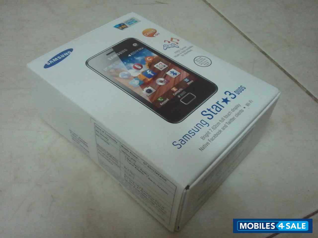 Modern Black Samsung Star 3 Duos Modern Black Samsung Star 3 Duos