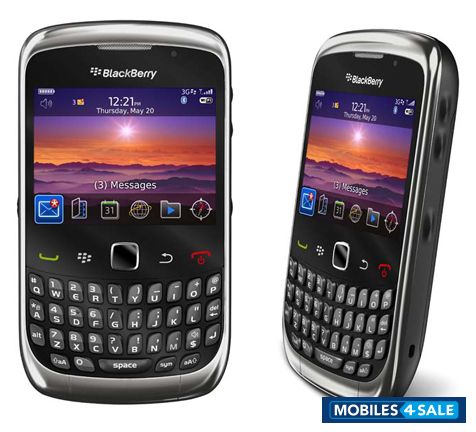 Black & Silver BlackBerry Curve 9300