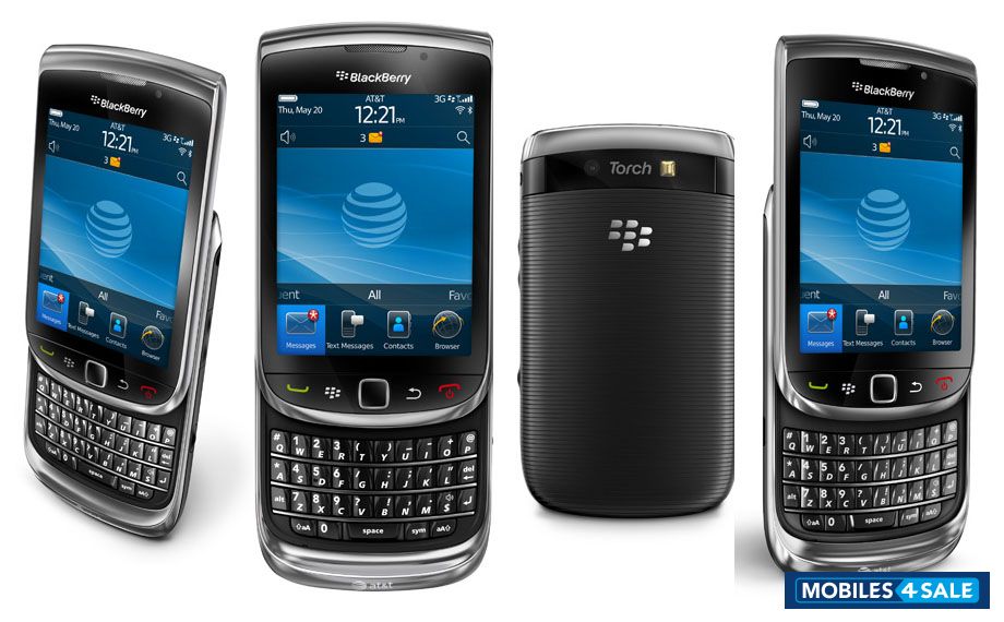 Black BlackBerry Torch 9800