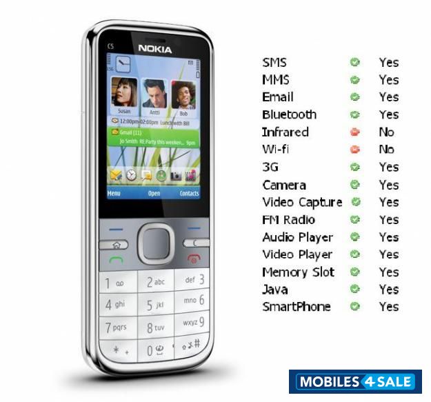 White Nokia C5