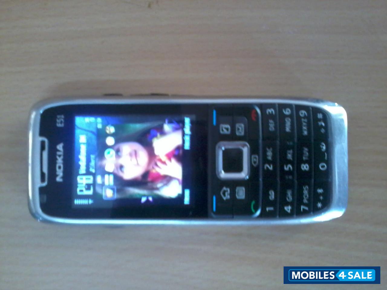 Silver Black Nokia E51