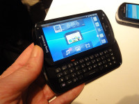 Black Sony Ericsson Xperia pro