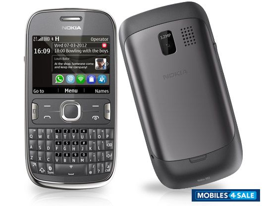 Dark Grey With Silver Nokia Asha 302