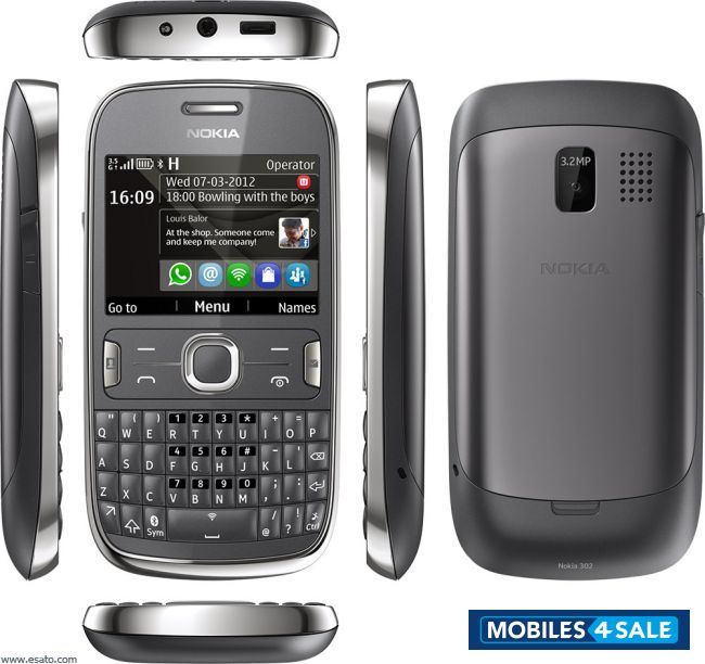Dark Grey With Silver Nokia Asha 302