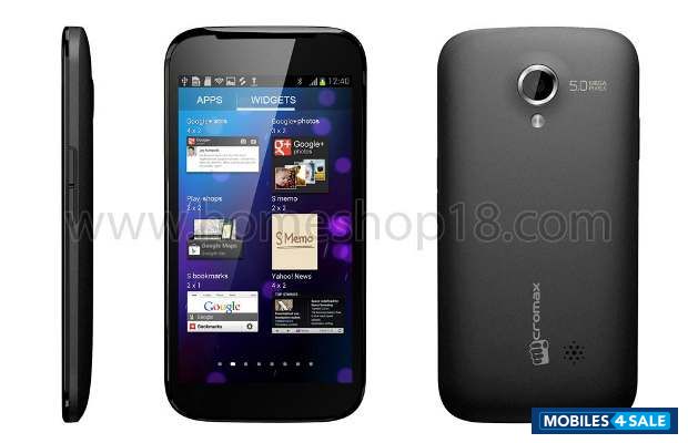 Black Micromax Canvas A100