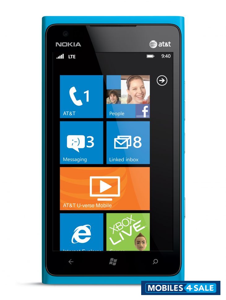 Blue Nokia Lumia 900