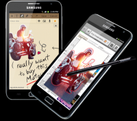 Black Samsung Galaxy Note