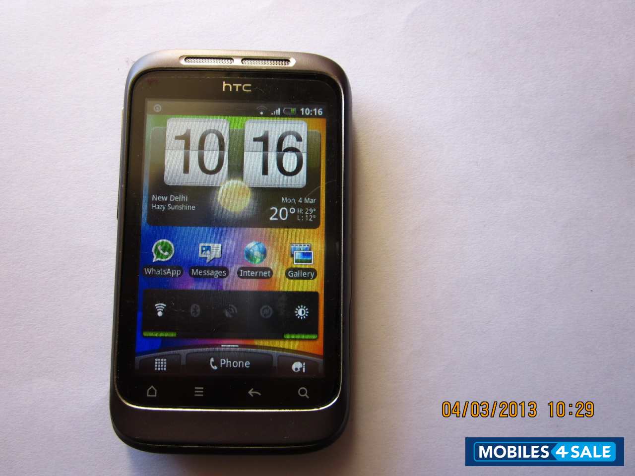 Grey HTC Wildfire S