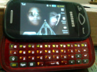 Black Nd Red Samsung Corby Plus
