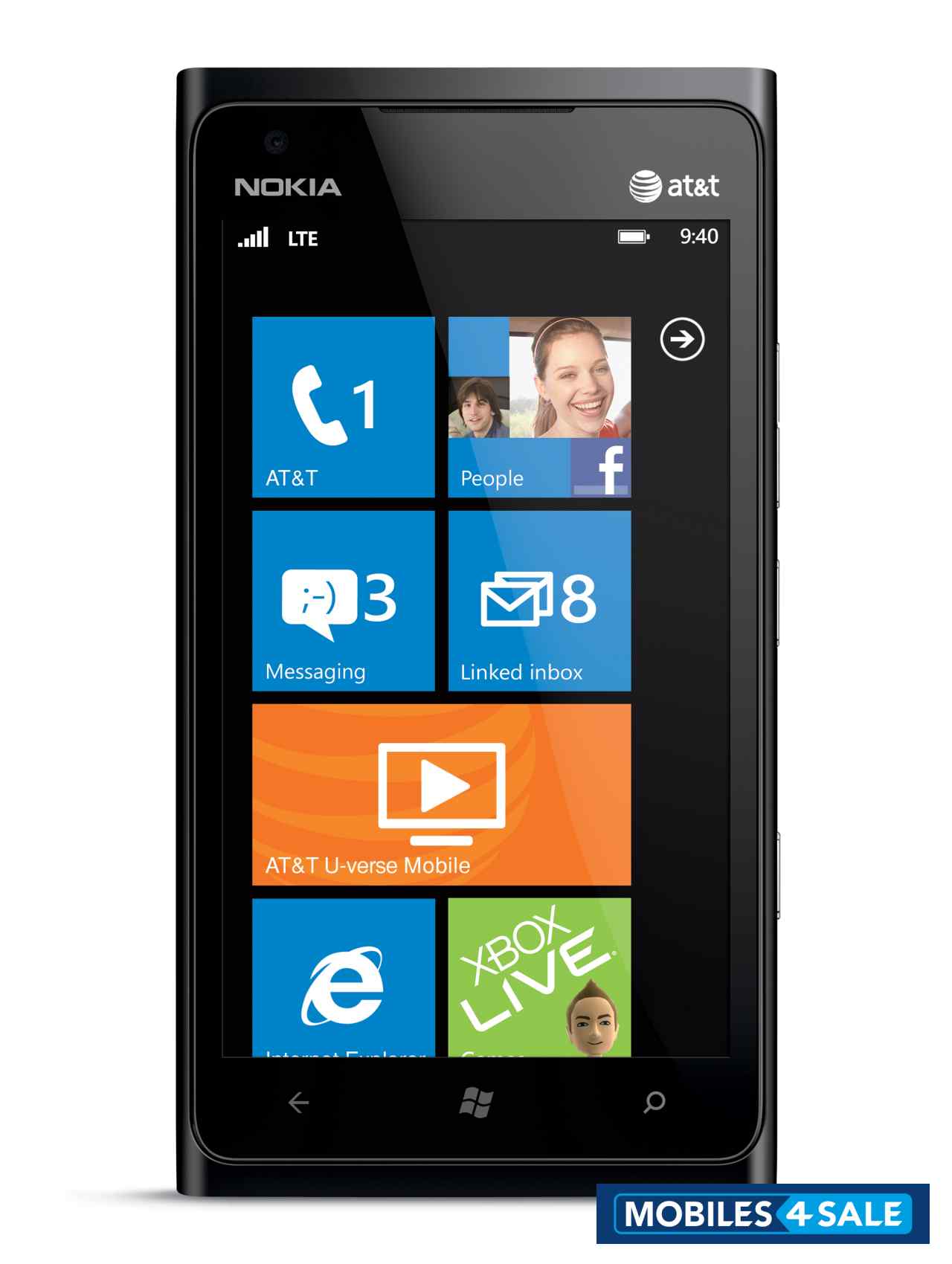 Black Nokia Lumia 900