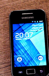 Black Samsung Galaxy Ace Duos