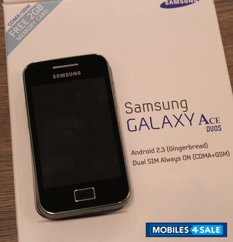 Black Samsung Galaxy Ace Duos