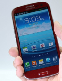 Red Samsung Galaxy S3