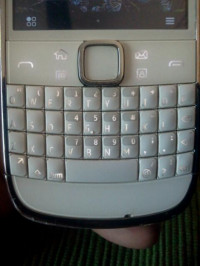 White Nokia E6 Touch n Type