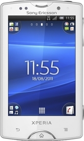 White Sony Ericsson Xperia mini pro