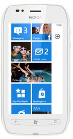 White Nokia Lumia 710