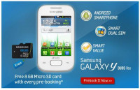 Black Samsung Galaxy Y Duos Lite