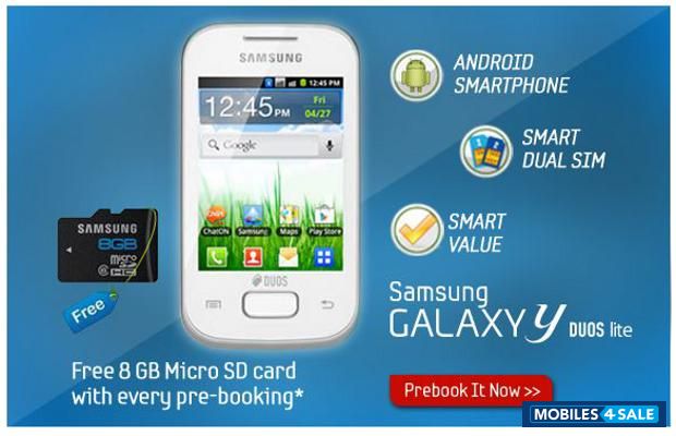 Black Samsung Galaxy Y Duos Lite