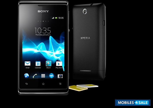 Black Sony Xperia E Dual