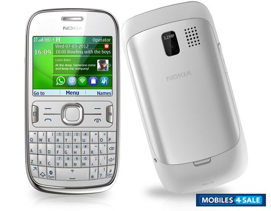 White Nokia Asha 302
