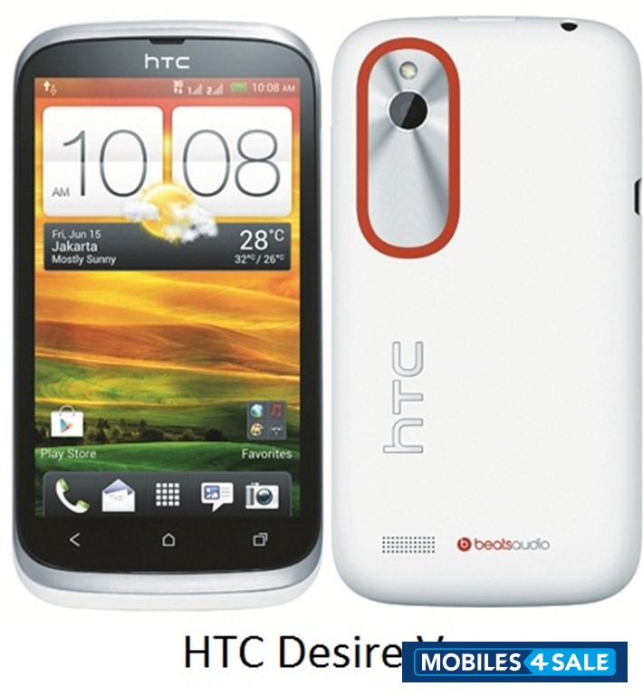 White HTC Desire V