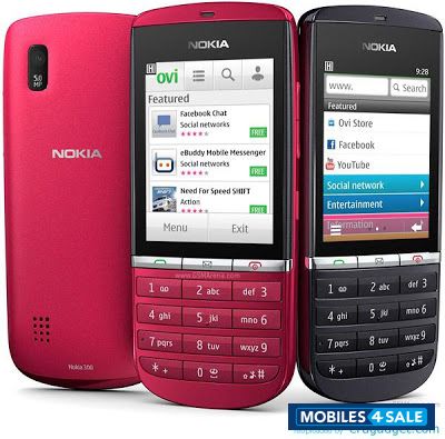 Red Nokia Asha 300