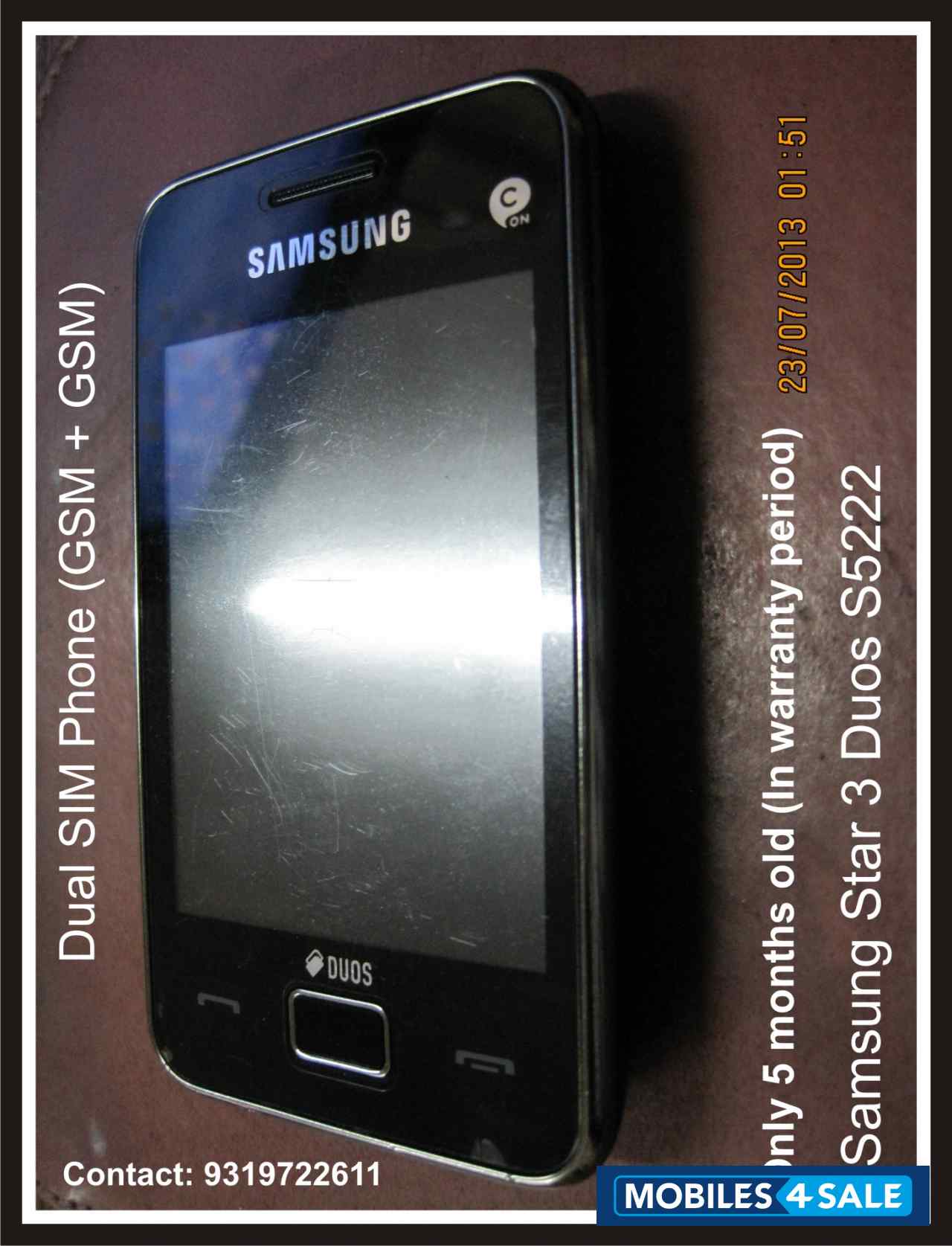 Black Samsung Star 3 Duos