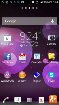 Black Sony Ericsson Xperia ion