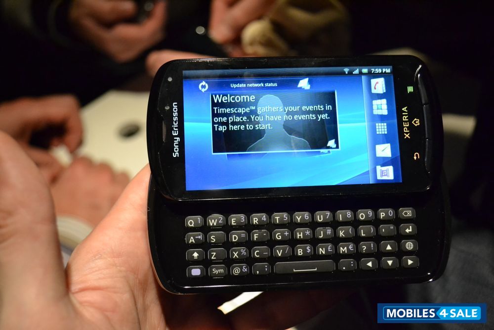 Black Sony Ericsson Xperia pro