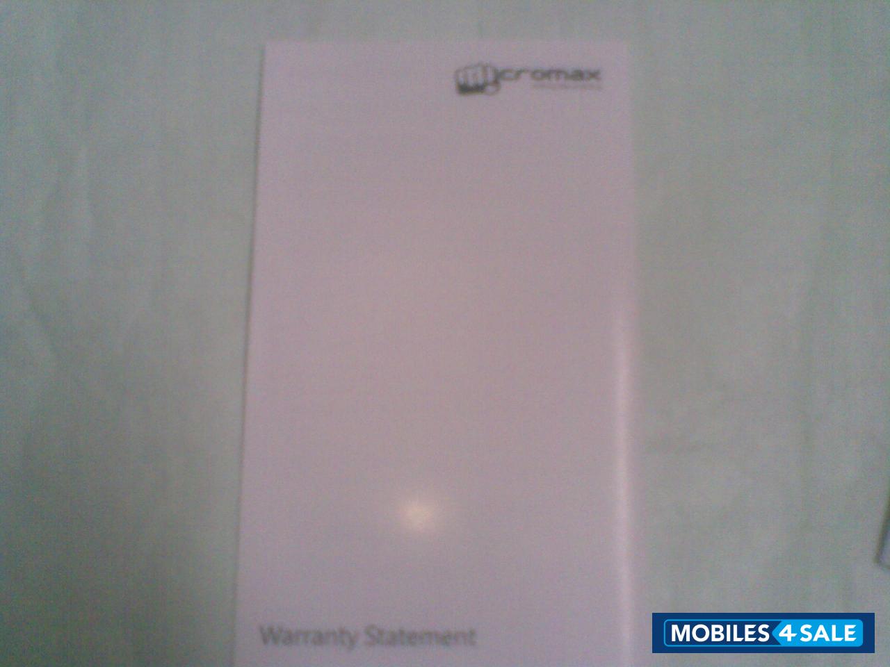 White Micromax Canvas 2 A110