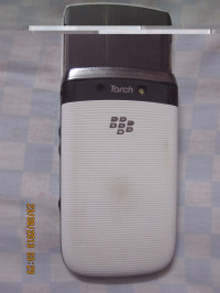 White BlackBerry Torch 9800
