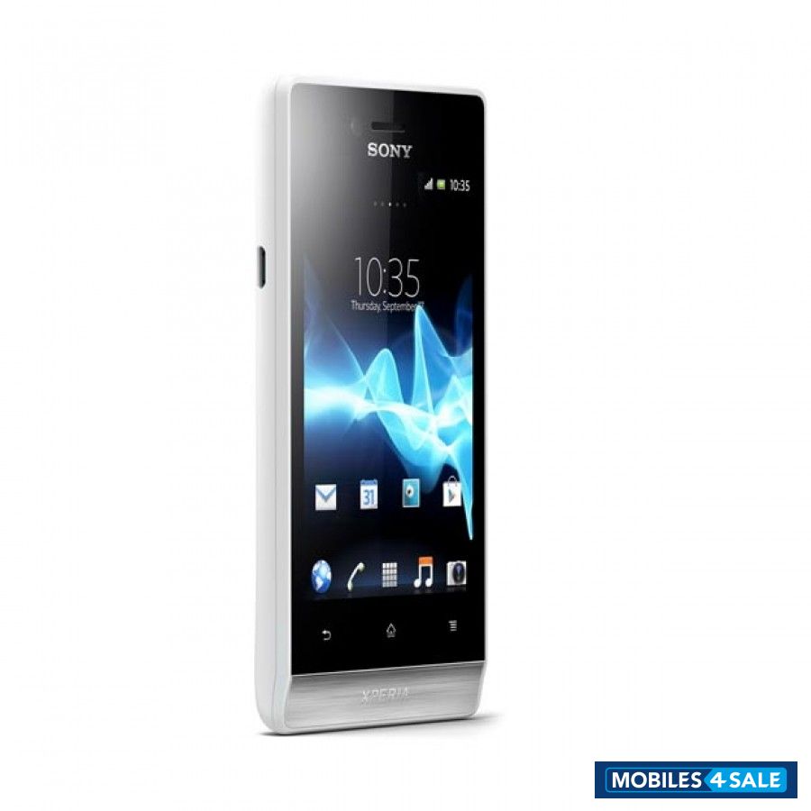 White Sony Xperia miro