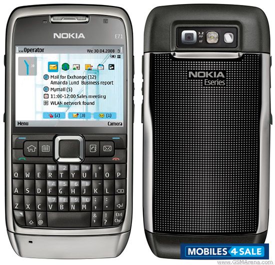 Silver & Blavk Nokia E71