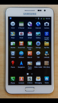 White Samsung Galaxy Note