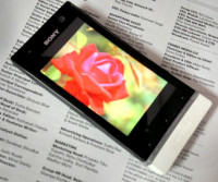 Black Sony Xperia U