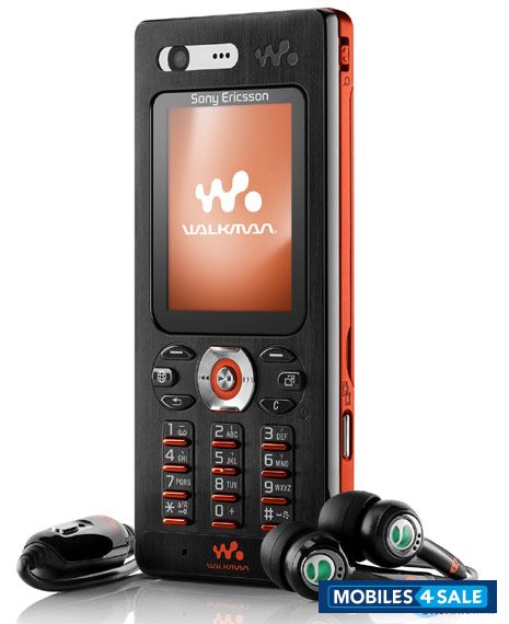 black with orange Sony Ericsson W880