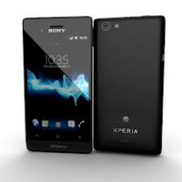 Black Sony Xperia miro