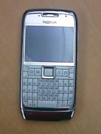 white and steel Nokia E70