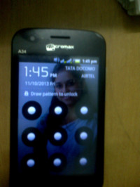 Black Micromax Bolt A34