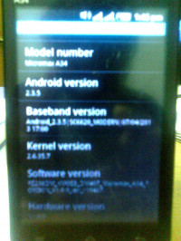 Black Micromax Bolt A34