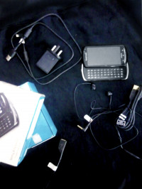 Black Sony Ericsson Xperia pro