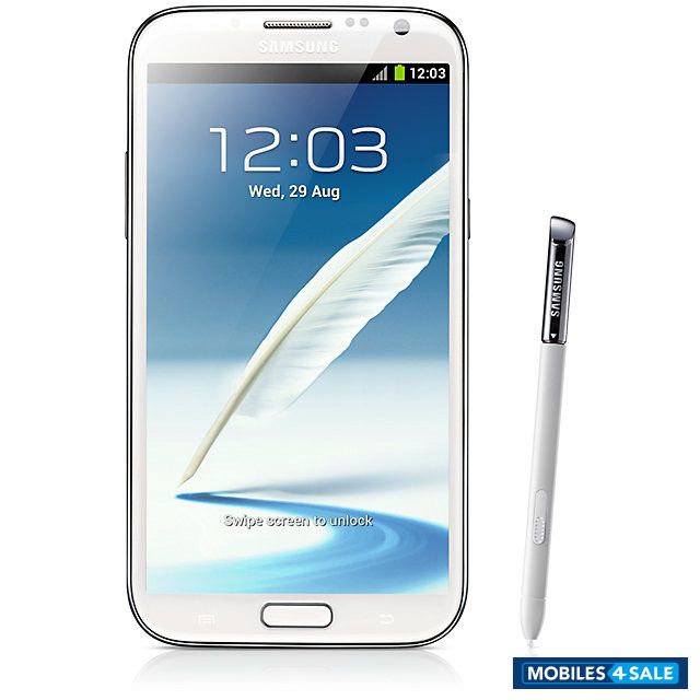White Samsung Galaxy Note 2